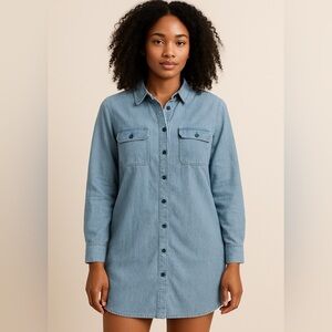 Old Navy Light Blue Denim Dress